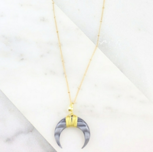 Crescent Horn Necklace - Picture 4 of 5